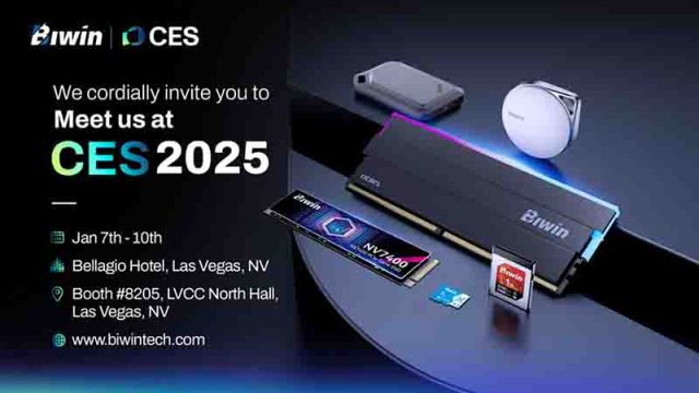 Biwin traerá innovaciones en memoria y almacenamiento durante CES 2025