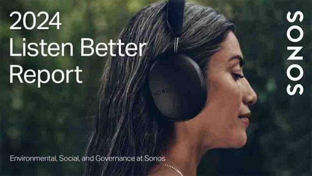 Sonos prsenta su plan de sostenibilidad y los avances medioambientales con sus productos