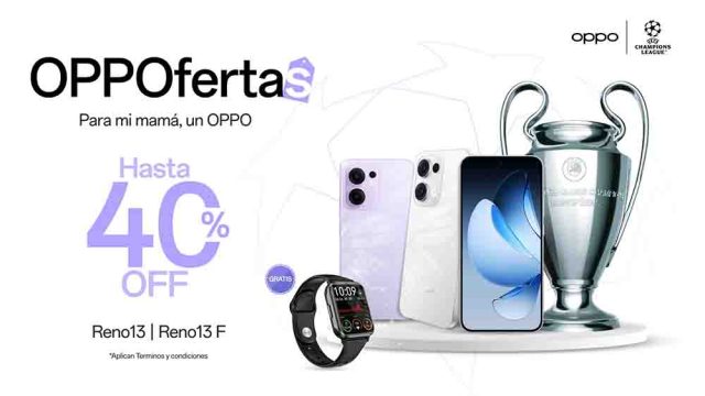 Si buscas smartphone para mamá OPPO Reno13, es una excelente opción