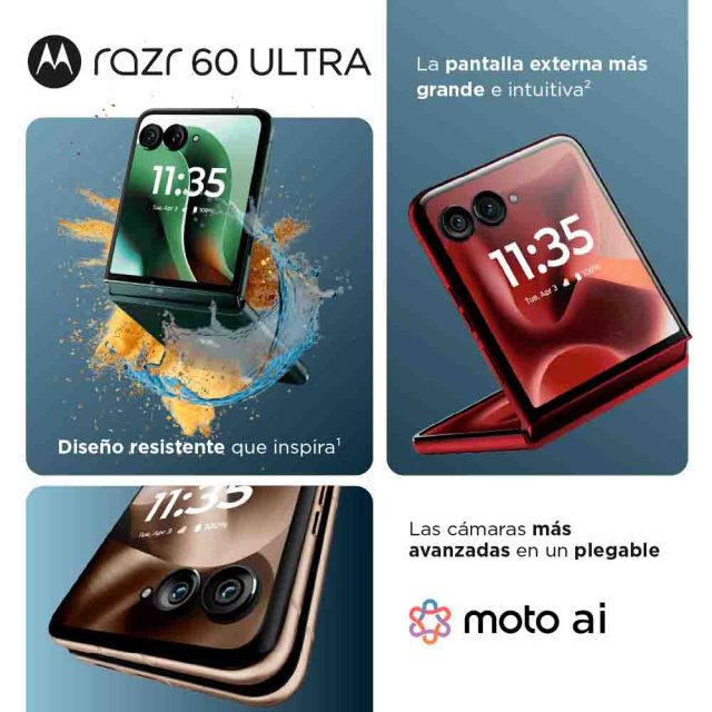 Motorola presentó la nueva familia razr 60