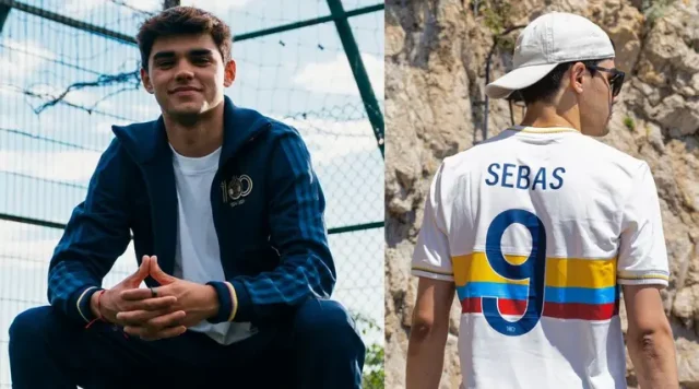 Sebastián Montoya rinde homenaje al Centenario de la Federación Colombiana de Fútbol con un casco especial en Mónaco