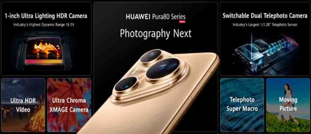 HUAWEI revoluciona la fotografía móvil con su nueva serie Pura 80