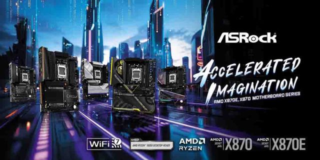 ASRock presenta su nueva línea de placas base AMD X870/X870E para gamers y profesionales