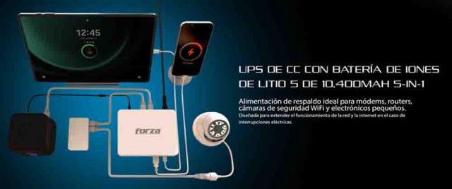 Forza Power Technologies presenta la nueva UPS PoE y banco de energía USB-C para mantener tus dispositivos conectados