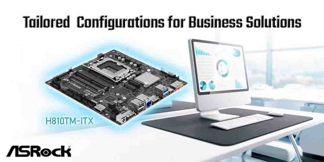 ASRock presenta la nueva motherboard H810TM-ITX para soluciones compactas