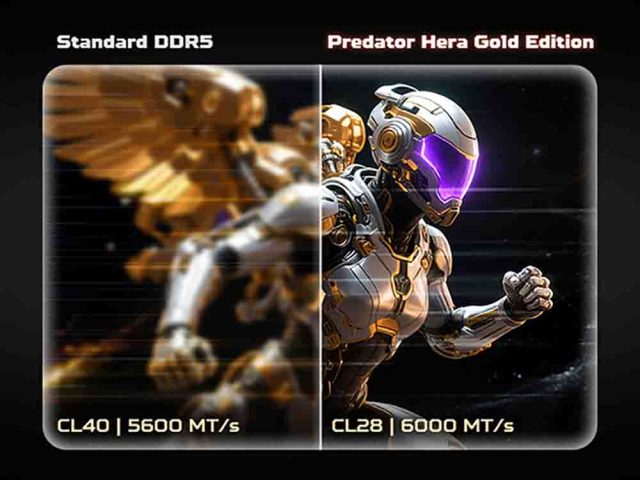 BIWIN lanza Predator Hera Gold Edition DDR5 de 192 GB para PCs de alto rendimiento