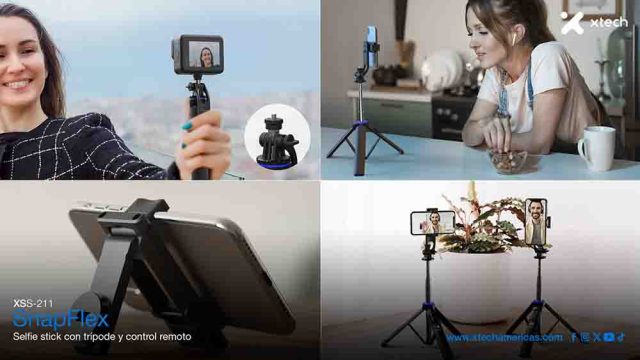 Xtech revoluciona la creación de contenido en Colombia con su nuevo selfie stick 3 en 1 SnapFlex