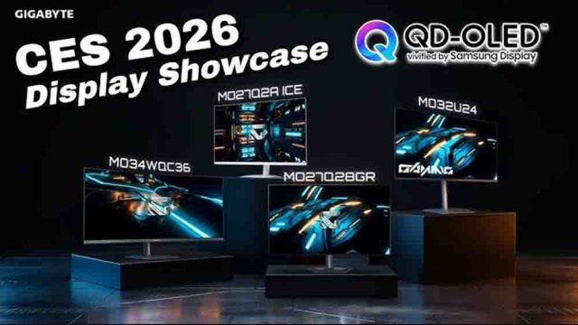GIGABYTE sacude el CES 2026 con una nueva generación de monitores OLED gamer