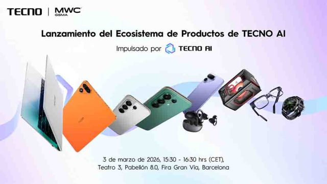 TECNO apuesta por la inteligencia artificial y sorprende en el MWC 2026 con su nuevo ecosistema inteligente