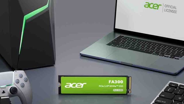A toda velocidad: nuevo SSD Acer FA300 redefine el rendimiento en PCs y gaming