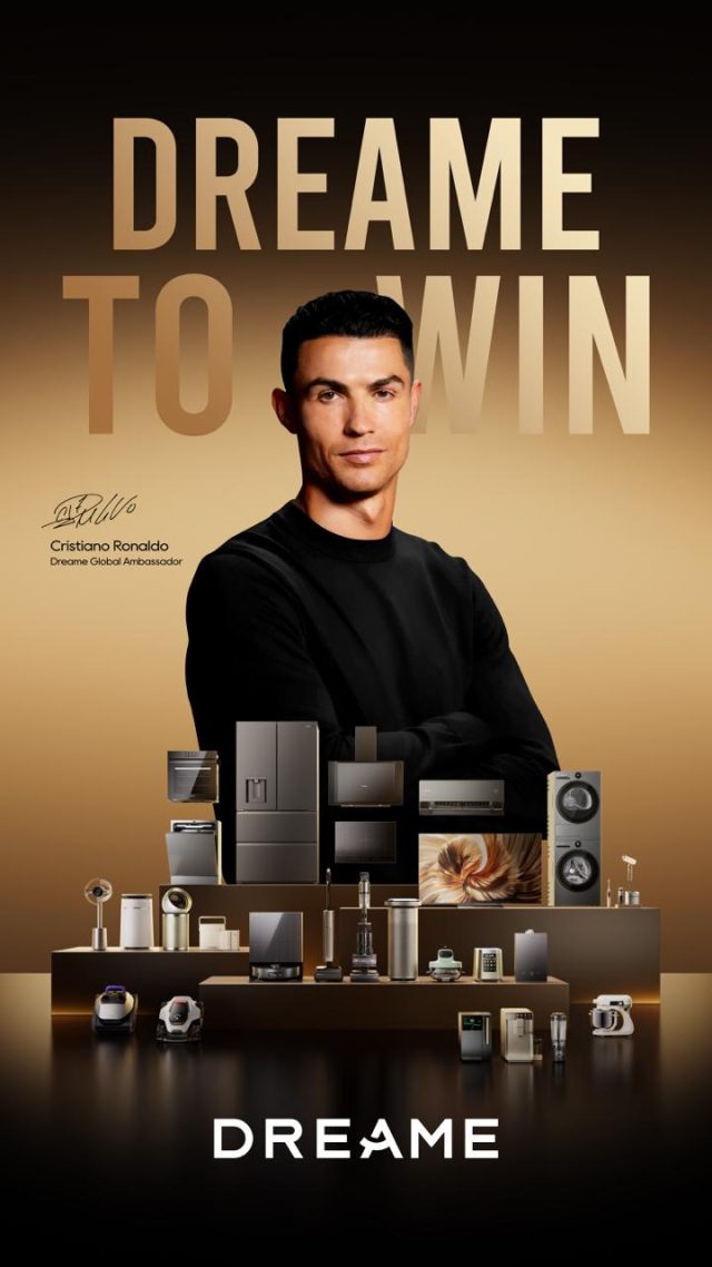 Cristiano Ronaldo y Dreame Technology sellan alianza global para impulsar la nueva era del hogar inteligente
