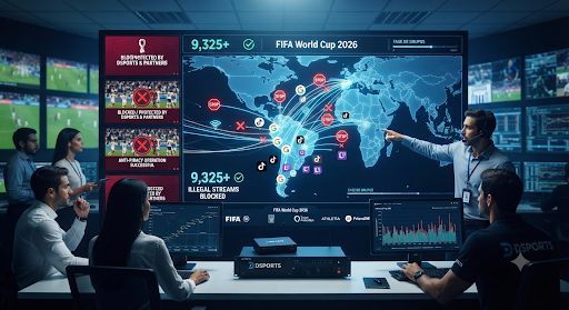 DSPORTS bloqueó más de 9.300 transmisiones piratas durante la fase de grupos de la Copa Mundial FIFA 2026