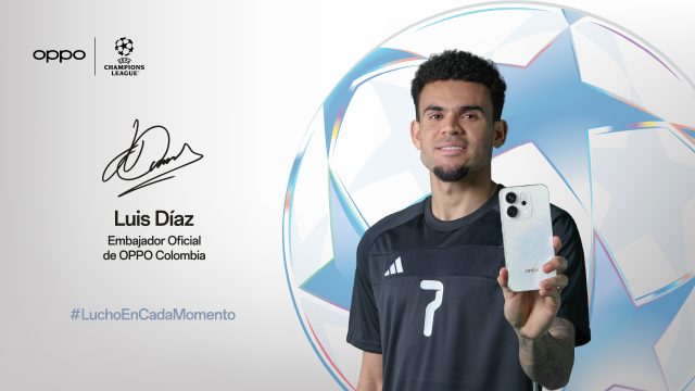 OPPO apuesta por la UEFA Champions League y Luis Díaz para fortalecer su presencia en Colombia