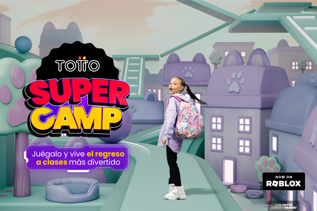 TOTTO llega a Roblox con SUPER CAMP, una experiencia interactiva donde los morrales otorgan poderes especiales