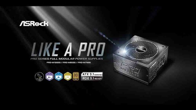 ASRock apuesta por el rendimiento con su nueva línea PRO de fuentes de poder para PC