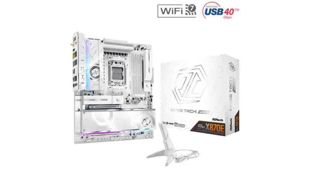 ASRock apuesta por el diseño blanco con la nueva X870E Taichi White para equipos de alto rendimiento