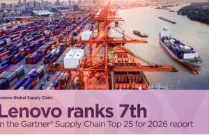 Lenovo alcanza su mejor posición histórica entre las cadenas de suministro más eficientes del mundo