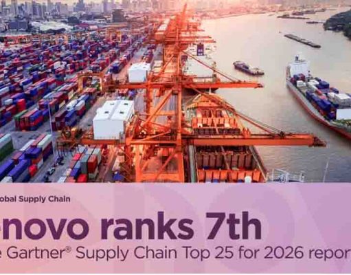 Lenovo alcanza su mejor posición histórica entre las cadenas de suministro más eficientes del mundo