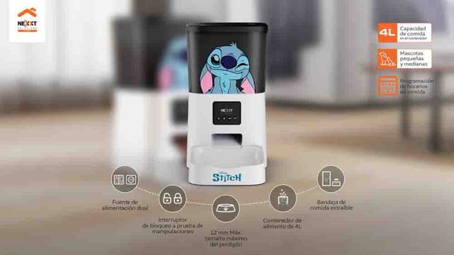 Stitch llega al hogar de las mascotas: Nexxt Home presenta en Colombia un dispensador inteligente con Wi-Fi