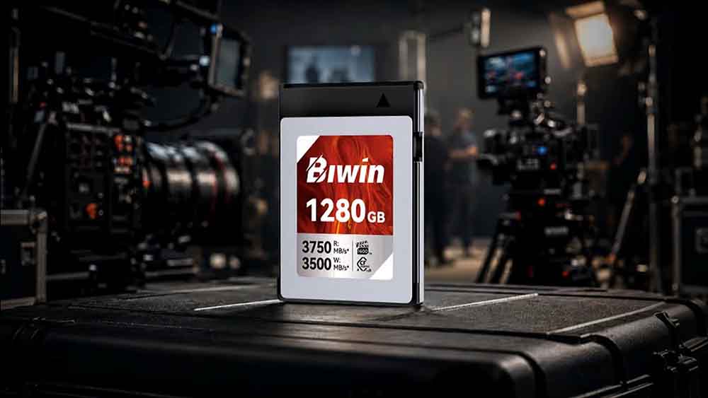 Biwin lanzó la tarjeta de memoria Amber CB500 PRO para producción profesional de video en 12K_1